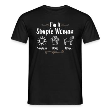Cavalier Cavalier Chevaux - T-shirt homme - noir - Devant - AI Model Male 178 light (178cm)