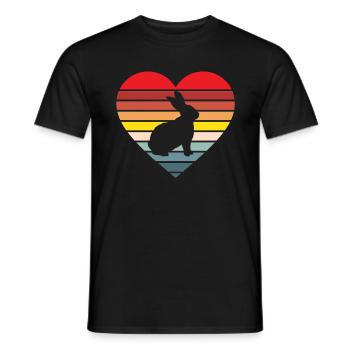Lapins lapin lapins pâques - T-shirt homme - noir - Devant - AI Model Male 178 light (178cm)