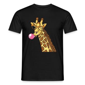 girafe - T-shirt homme - noir - Devant - AI Model Male 178 light (178cm)