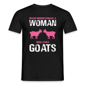 Ziege Geiss - Männer T-Shirt - Schwarz - Vorne - AI Model Male 178 light (178cm)