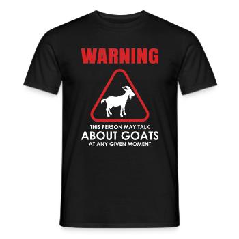 Ziege Geiss - Männer T-Shirt - Schwarz - Vorne - AI Model Male 178 light (178cm)