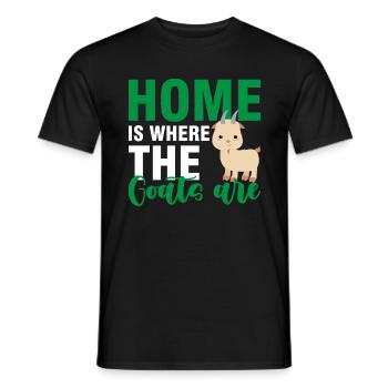 Ziege Geiss - Männer T-Shirt - Schwarz - Vorne - AI Model Male 178 light (178cm)
