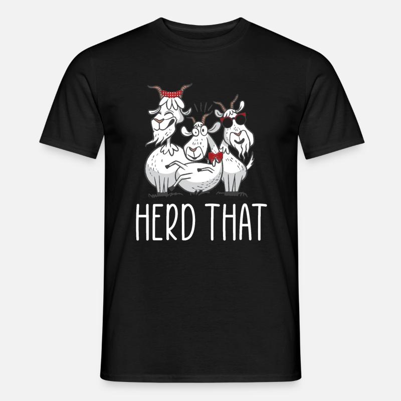 Ziege Geiss - Männer T-Shirt - Schwarz