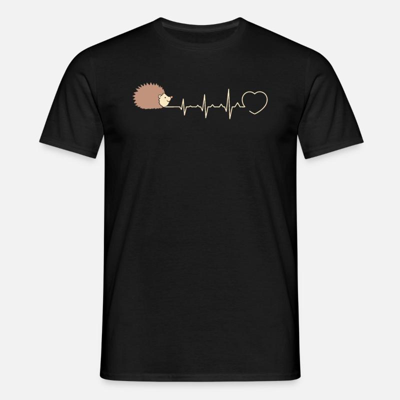 Igel - Männer T-Shirt - Schwarz