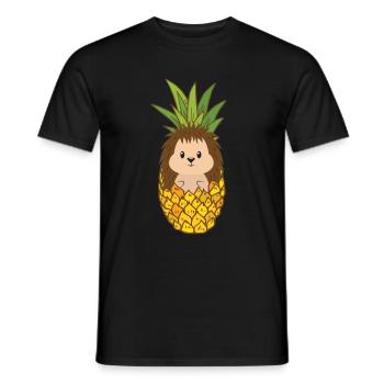 Hérisson - T-shirt homme - noir - Devant - AI Model Male 178 light (178cm)