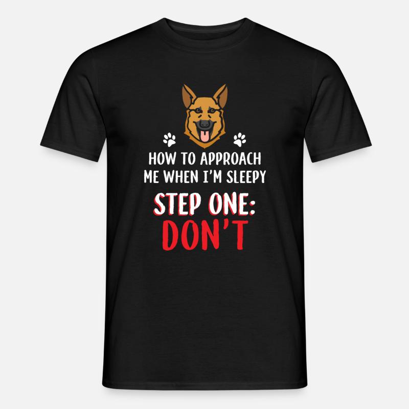 Deutscherschäferhund - Männer T-Shirt - Schwarz
