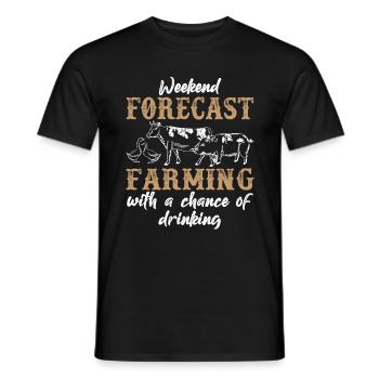Farmer Farmer - Men's T-Shirt - black - Front - AI Model Male 178 light (178cm)