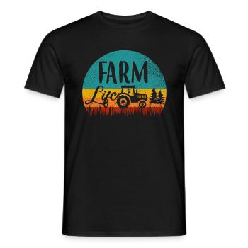 Landwirt Bäuerin - Männer T-Shirt - Schwarz - Vorne - AI Model Male 178 light (178cm)