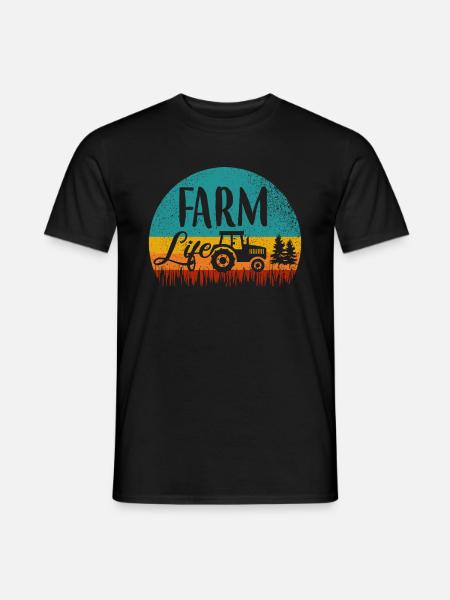 Agriculteur paysanne - T-shirt homme - noir