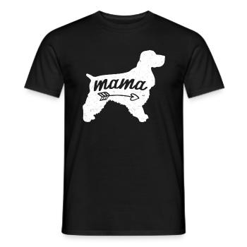 Cocker Spaniel - Men's T-Shirt - black - Front - AI Model Male 178 light (178cm)