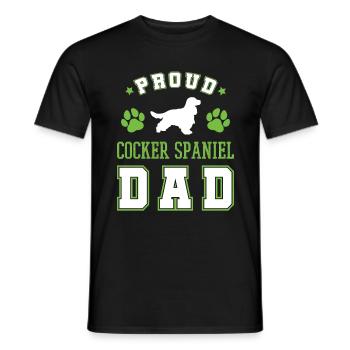 Cocker Spaniel - T-shirt homme - noir - Devant - AI Model Male 178 light (178cm)