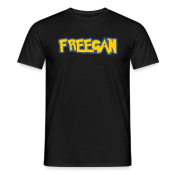 Freegan Graphic - Men's T-Shirt - black - Front - AI Model Male 178 light (178cm)