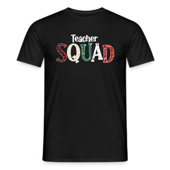 Teacher Squad - Christmas - Men's T-Shirt - black - Front - AI Model Male 178 light (178cm)