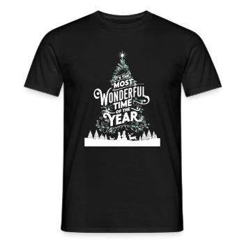 Weihnachten Schönste Zeit Des Jahres Heiligabend - Männer T-Shirt - Schwarz - Vorne - AI Model Male 178 light (178cm)