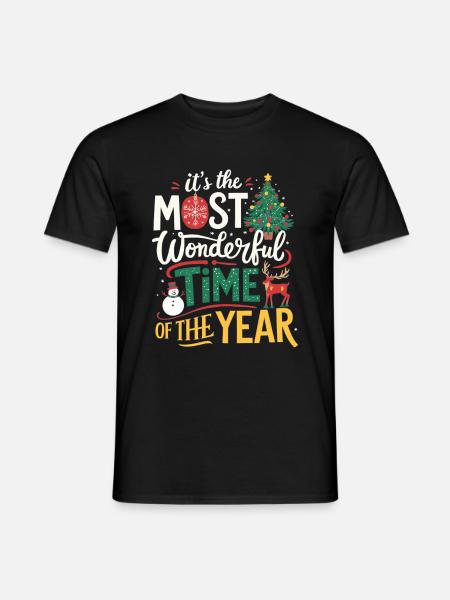 Christmas Christmas Eve Most beautiful time of the year - Men's T-Shirt - black