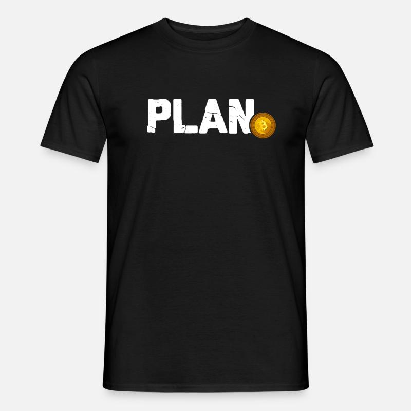 Plan Bitcoin crypto - Men's T-shirt - black