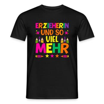 Erzieherin Tagesmutter Geschenk - Männer T-Shirt - Schwarz - Vorne - AI Model Male 178 light (178cm)