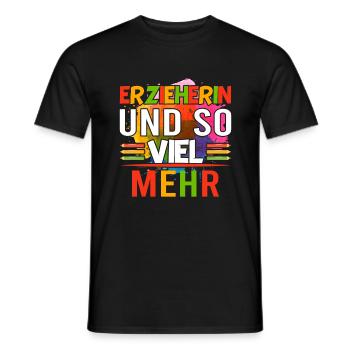 Erzieherin Kindergarten Abschiedsgeschenk - Männer T-Shirt - Schwarz - Vorne - AI Model Male 178 light (178cm)