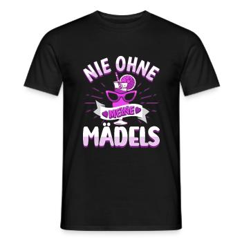 Frauen Mädels Freundinnen Feier - Männer T-Shirt - Schwarz - Vorne - AI Model Male 178 light (178cm)