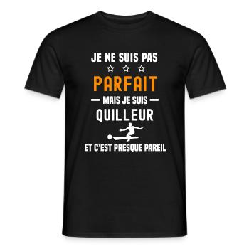 bowling pas parfait mais quilleur - T-shirt homme - noir - Devant - AI Model Male 178 light (178cm)