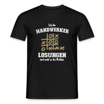 Handwerke Spruch Maschinenbau Handwerk Fun Spruch - Männer T-Shirt - Schwarz - Vorne - AI Model Male 178 light (178cm)