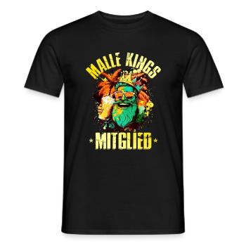 Malle Party Könige Urlaub Mallorca Team - Männer T-Shirt - Schwarz - Vorne - AI Model Male 178 light (178cm)