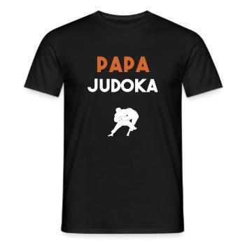 papa judoka cadeau papa judo - T-shirt homme - noir - Devant - AI Model Male 178 light (178cm)