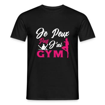 Ich kann nicht, ich habe kein Fitnessstudio - Männer T-Shirt - Schwarz - Vorne - AI Model Male 178 light (178cm)