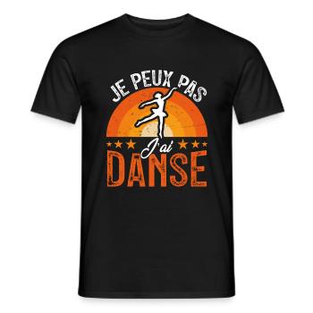 I can't I have Dance - Men's T-Shirt - black - Front - AI Model Male 178 light (178cm)
