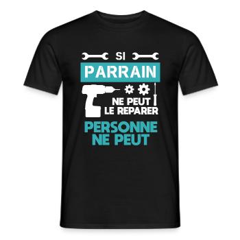 Pate DIY Handwerker Lustiger Humor Geschenk - Männer T-Shirt - Schwarz - Vorne - AI Model Male 178 light (178cm)