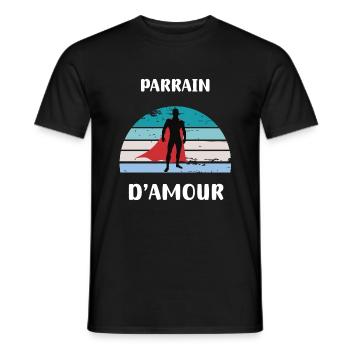 Patenliebe Retro Vintage Patengeschenk - Männer T-Shirt - Schwarz - Vorne - AI Model Male 178 light (178cm)