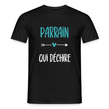 Pate, der Tränen Humor Patengeschenk - Männer T-Shirt - Schwarz - Vorne - AI Model Male 178 light (178cm)