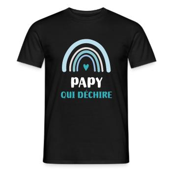 Opa Tearing Rainbow Opa - Männer T-Shirt - Schwarz - Vorne - AI Model Male 178 light (178cm)