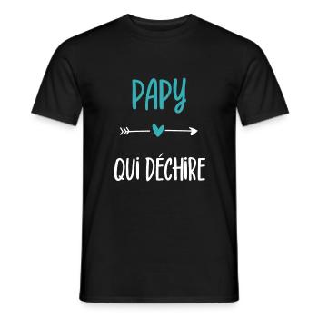 Opa reißt Opa Humor weg - Männer T-Shirt - Schwarz - Vorne - AI Model Male 178 light (178cm)