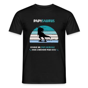 Opa Saurus Normaler Dinosaurier T Rex Opa - Männer T-Shirt - Schwarz - Vorne - AI Model Male 178 light (178cm)