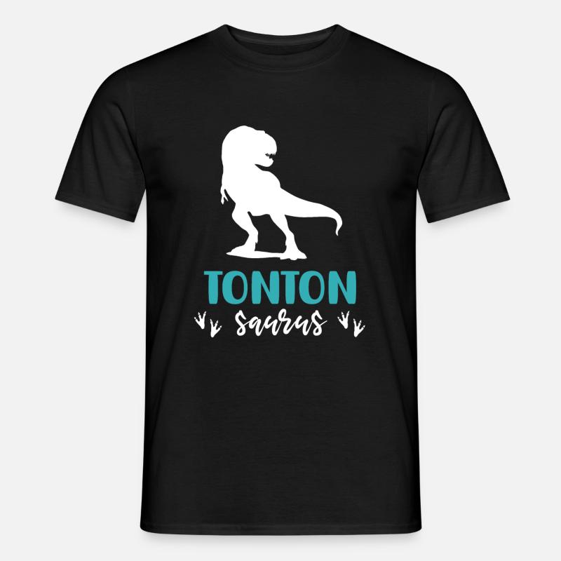 uncle saurus dinosaur t rex gift uncle - Men's T-Shirt - black