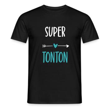 Great Uncle Humor Uncle Gift - Men's T-Shirt - black - Front - AI Model Male 178 light (178cm)