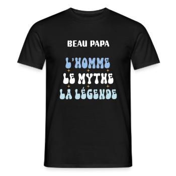 Hübscher Vater Mann Mythos Legende böhmische Blumen Geschenk - Männer T-Shirt - Schwarz - Vorne - AI Model Male 178 light (178cm)
