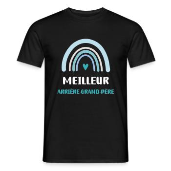 Bester Regenbogen-Urgroßvater - Männer T-Shirt - Schwarz - Vorne - AI Model Male 178 light (178cm)