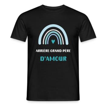 Urgroßvater von Rainbow Love - Männer T-Shirt - Schwarz - Vorne - AI Model Male 178 light (178cm)