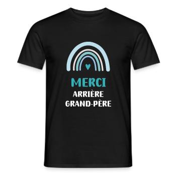 Danke Urgroßvater Regenbogen - Männer T-Shirt - Schwarz - Vorne - AI Model Male 178 light (178cm)
