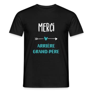 Danke Urgroßvater Humor - Männer T-Shirt - Schwarz - Vorne - AI Model Male 178 light (178cm)