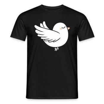 Dove - Men's T-Shirt - black - Front - AI Model Male 178 light (178cm)