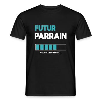 Zukünftiger Pate Geschenk Pate - Männer T-Shirt - Schwarz - Vorne - AI Model Male 178 light (178cm)