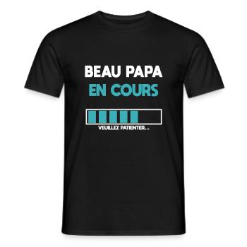 Father-in-law in progress future father-in-law father-in-law dad - Men's T-Shirt - black - Front - AI Model Male 178 light (178cm)