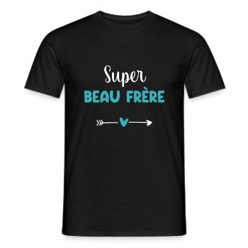 Super Schwager-Herz - Männer T-Shirt - Schwarz - Vorne - AI Model Male 178 light (178cm)