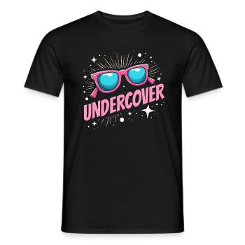 Undercover Costume - Sunglasses Fun - Men's T-Shirt - black - Front - AI Model Male 178 light (178cm)