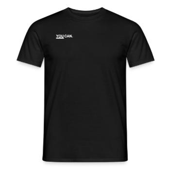 YOU CAN. - Männer T-Shirt - Schwarz - Vorne - AI Model Male 178 light (178cm)