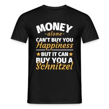 Schnitzel lovers gift schnitzel saying - Men's T-Shirt - black - Front - AI Model Male 178 light (178cm)