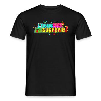 J'peux pas jai sucrerie - T-shirt homme - noir - Devant - AI Model Male 178 light (178cm)
